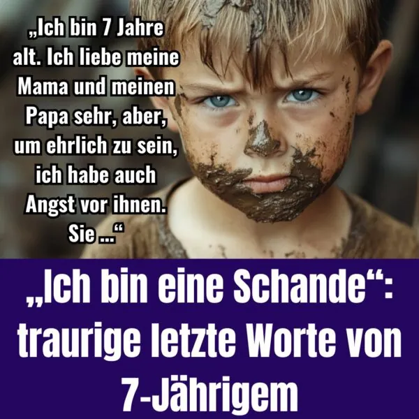 Schockierende Enthüllung: 7-jähriger Junge hinterlässt herzzerreißende letzte Worte – „Ich bin eine Schande“
