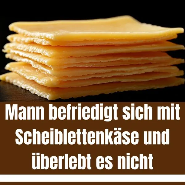 Bizarrer Fetisch endet tödlich: Mann erstickt bei Selbstbefriedigung mit Scheiblettenkäse!