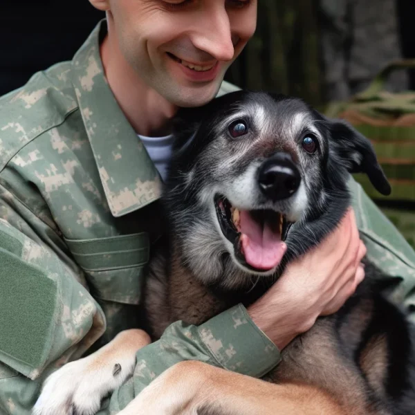Die berührende Wiedervereinigung eines Militärhundes mit seinem Hundeführer