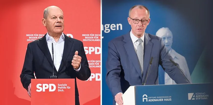 Scholz in Bedr&auml;ngnis! Neue Umfrage zeigt: Merz baut seinen Vorsprung aus &ndash; Was bedeutet das f&uuml;r das TV-Duell?