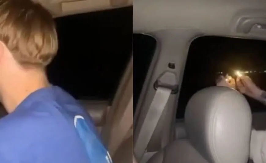 Mann zündet Feuerwerk im Auto – was dann passiert, ist pures Chaos