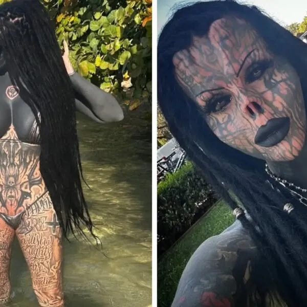 Bizarr: So sah diese t&auml;towierte Frau vor ihren Tattoos aus!