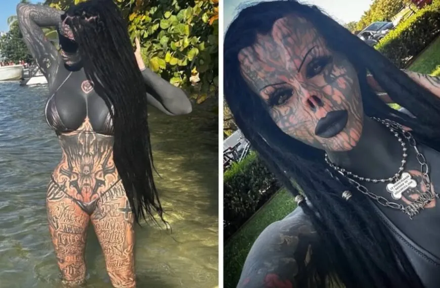 Bizarr: So sah diese tätowierte Frau vor ihren Tattoos aus!