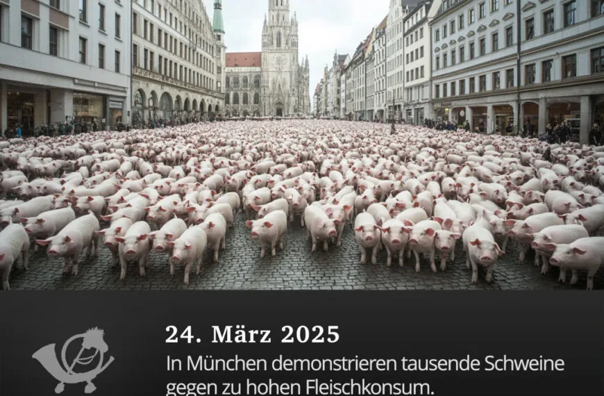 Tausende Schweine demonstrieren gegen Fleischkonsum