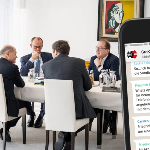 Hinter den Kulissen der Macht: Leaks zeigen die geheimen WhatsApp-Chats der Sondierungsgespr&auml;che zwischen Union und SPD