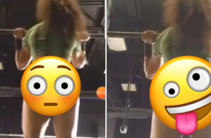 Mal sehen, wie sie ihre Squats mit beeindruckenden Gewichten ausf&uuml;hrt.