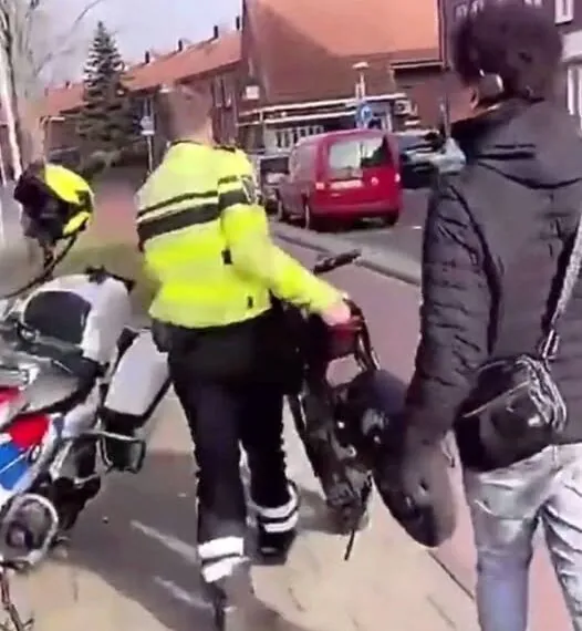 Zwischen Respekt und Rebellion: Fatbike-Fahrer provoziert &ndash; Polizist bleibt standhaft