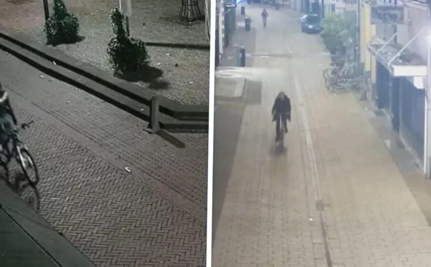 Frau (21) von Fahrrad getreten und unangemessen berührt von Gruselgestalt in Düsseldorf