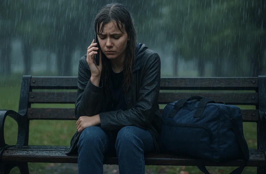 Mit einer Reisetasche in der Hand und dem Regen im Gesicht – der Tag, an dem Lea ihre Familie verlor und ihr neues Leben begann