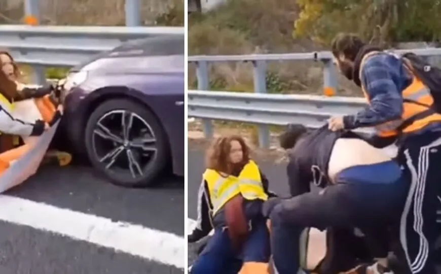 Spannender Moment auf der Autobahn: Mann will zu seiner schwangeren Frau – doch Aktivisten blockieren den Weg