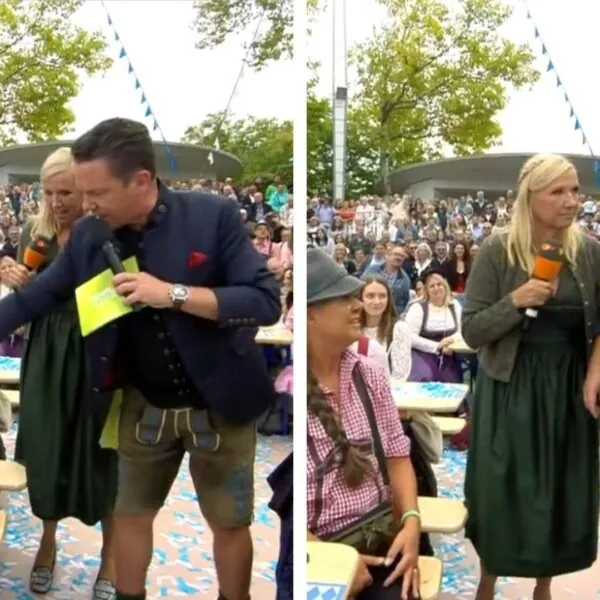 &bdquo;Wir lieben uns&ldquo;: Kiewel knutscht Mross live im &bdquo;Fernsehgarten&ldquo;