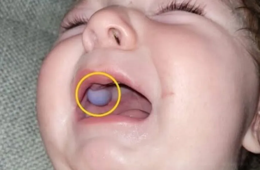 &Auml;rzte dachten, dass das Baby einen Tumor im Mund h&auml;tte &ndash; aber die Wahrheit lie&szlig; alle sprachlos