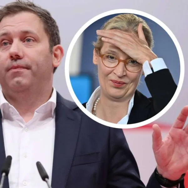 Pl&ouml;tzlich st&uuml;rmt Lars Klingbeil auf Alice Weidel zu &ndash; Eklat im TV-Studio sorgt f&uuml;r Aufsehen!