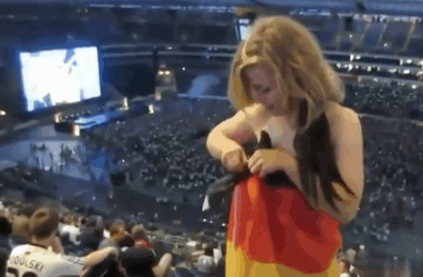 Zwischenszene w&auml;hrend eines Konzerts, bei dem Deutschland sich gerne von seiner besten Seite zeigen will