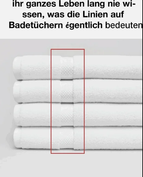 Der wahre Zweck der geheimnisvollen Linien auf Handt&uuml;chern