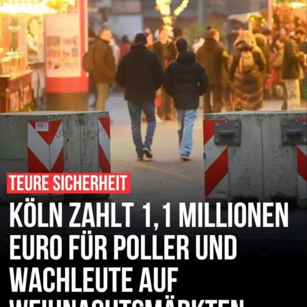 Teure Sicherheit: Warum Köln 1,1 Millionen Euro für Poller und Wachleute auf Weihnachtsmärkten ausgibt