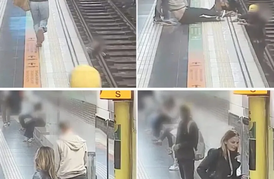 Sekunden vor der Katastrophe: Wie eine mutige Frau in letzter Minute ein Leben rettete