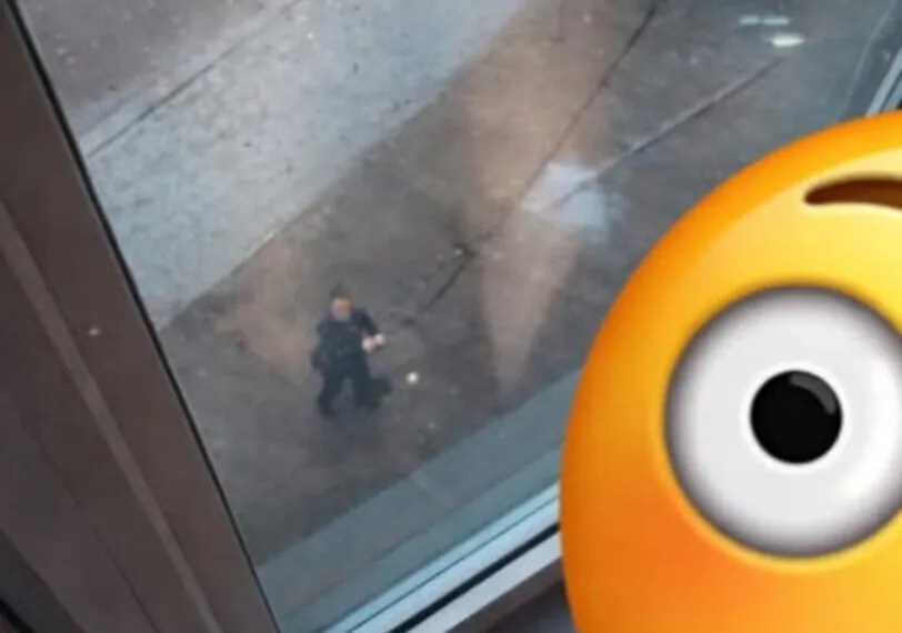 Ein ganz normaler Morgen über den Dächern der Stadt