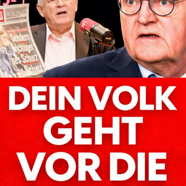 Politischer Eklat im Studio: Peter Hahne h&auml;lt Zeitung hoch &ndash; Steinmeier reagiert sprachlos