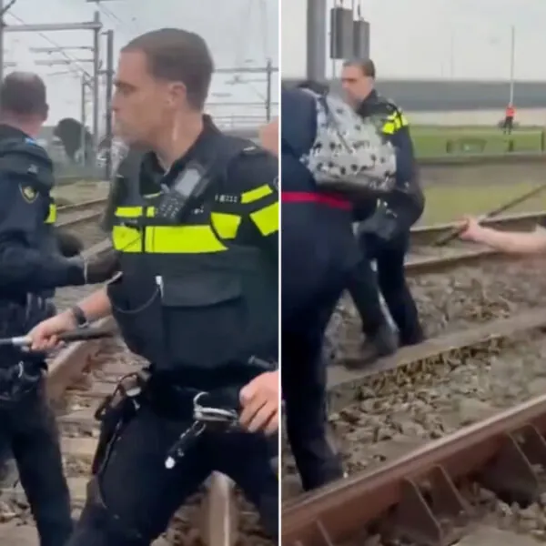 Komplettes Chaos am Rotterdamer Hafen: Linke Demonstranten legen Bahnverkehr lahm &ndash; Polizei greift hart durch
