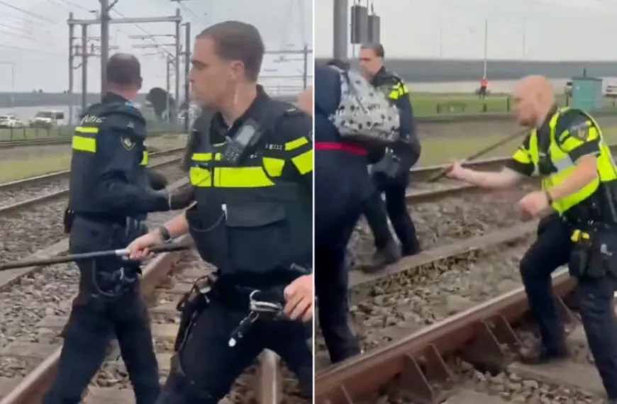 Komplettes Chaos am Rotterdamer Hafen: Linke Demonstranten legen Bahnverkehr lahm &ndash; Polizei greift hart durch
