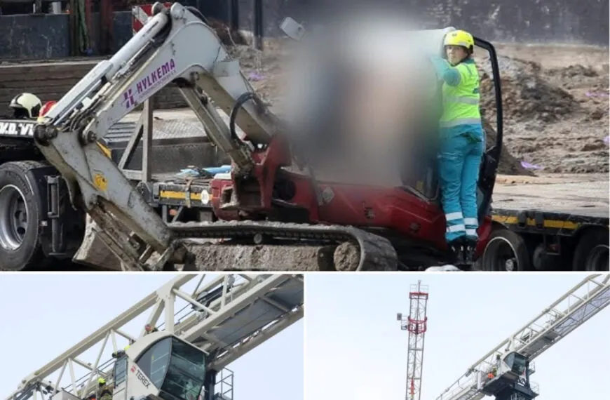 Tragischer Todesfall auf Baustelle: Kranf&uuml;hrer stirbt in gro&szlig;er H&ouml;he in der Krankabine