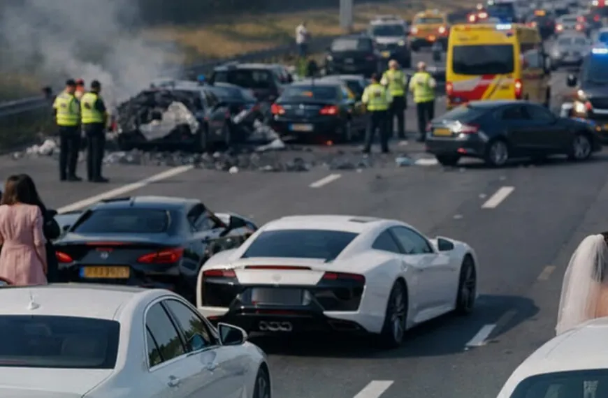 Hochzeitskorso auf der Autobahn: Wenn ein Festtag im Verkehrschaos endet