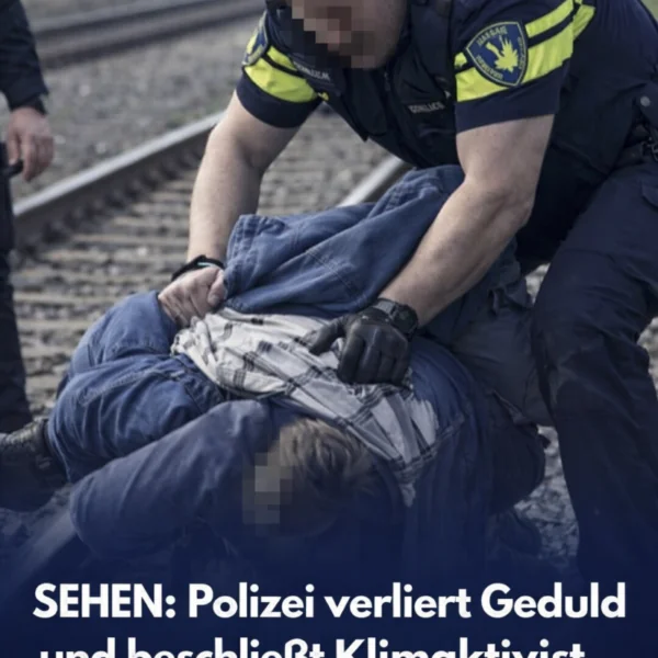 Polizei greift ein: Klimaaktivist blockiert Gleise &ndash; Einsatz beendet Protest